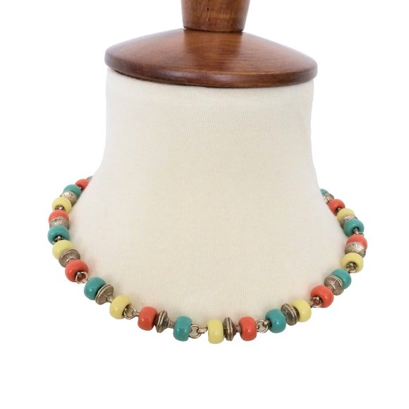 Vintage Multi-Colored Beaded Necklace - Picture 4 of 4